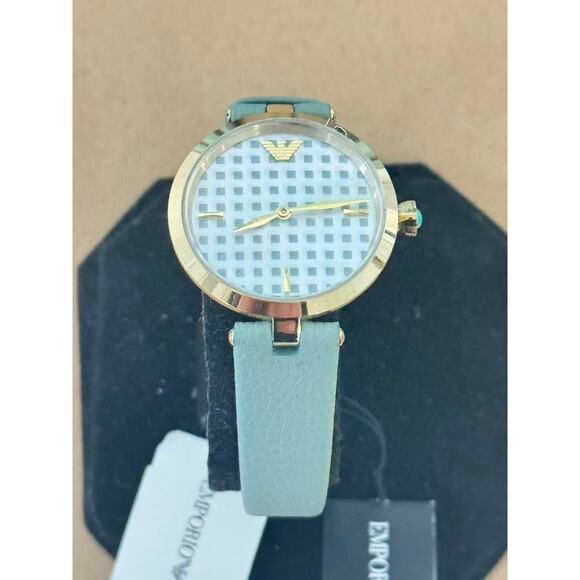 Emporio Armani Arianna AR11314  Ladies Watch With Green Leather Strap